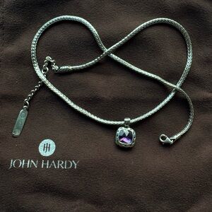 John Hardy Classic Chain Pendant Necklace with Amethyst” excellent condition